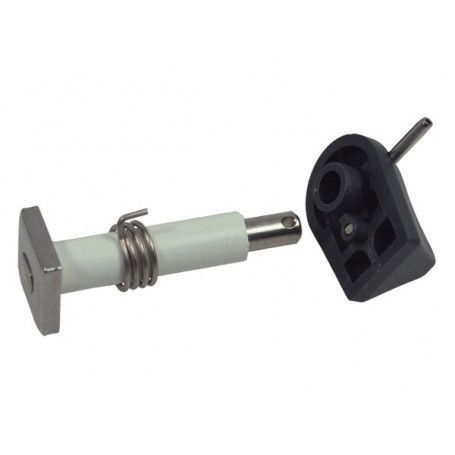 Kit loquet pour manivelle 200 mm - gris