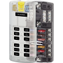 Boîtier porte-fusible à 12 circuits et 2 entrées positives ST Blade Fuse Block - avec barrette négative (en vrac)