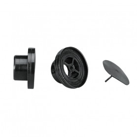 Bouchons de vidange avec clapet anti-retour - Ø25mm, noir