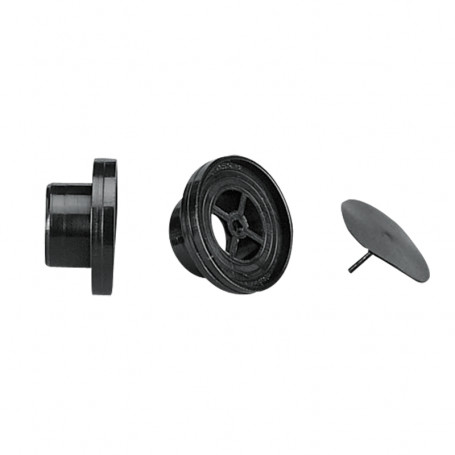 Bouchons de vidange avec clapet anti-retour - Ø25mm, noir