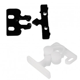 Fixation de porte 22 x 32 mm - Noir