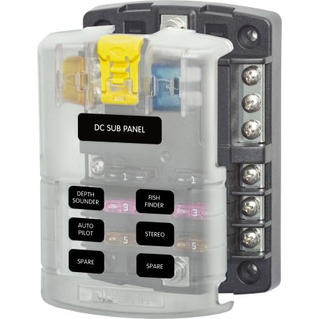 Boitier porte-fusible 6 circuits et 1 entrée positive
