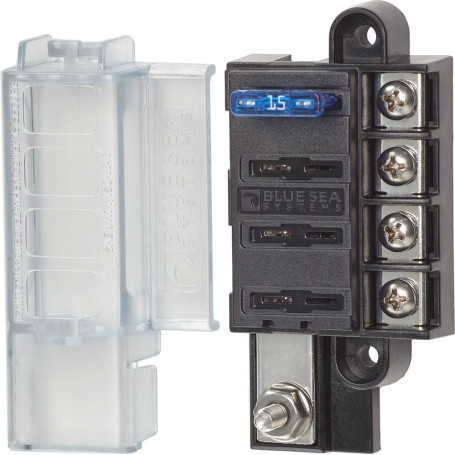 Bloc fusible ST-Blade Compact 4 circuits avec couvercle (en vrac)