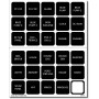 Kit d’étiquettes DC H2O 30 Square Black V2 (Vrac)