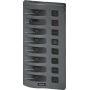 WeatherDeck® Panneau de fusibles étanche 12V DC - Gris 8 positions