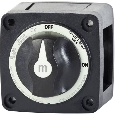 Série M Coupe-batterie ON-OFF avec bouton noir