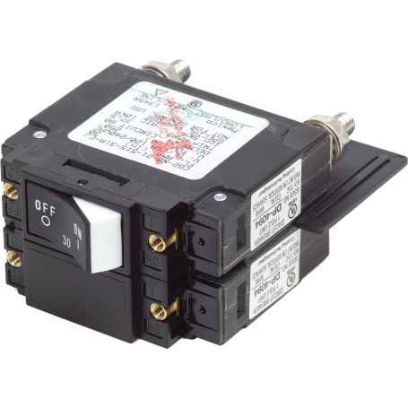 Disjoncteur UL-489 bipolaire Flat Rocker 30A AC (Vrac)