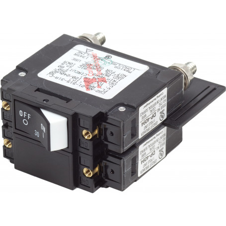 Disjoncteur UL-489 Double Pole Raided Rocker 30A (en vrac)
