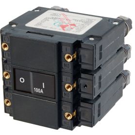 Disjoncteur tripolaire série C plat à bascule - 100A AC (en vrac)
