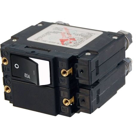 Disjoncteur bipolaire série C bascule surélevée - 80A AC (en vrac)