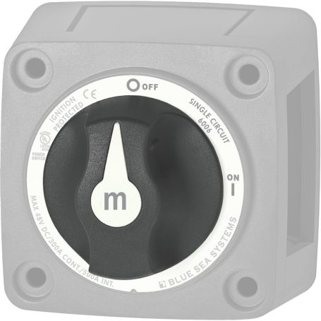 Série M Bouton de rechange du coupe-batterie - Noir (Vrac)