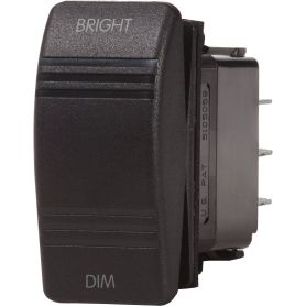 Interrupteur Contura SPDT (On)-Off-(On) - Dimmer Noir (Vrac)