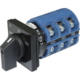 Interrupteur rotatif AC - OFF + 2 positions 240V AC 65A