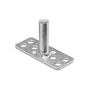 BIGHEAD M4 - Fixations avec goupille tête rectangulaire 15 x 38 mm - Acier zingué (sachet de 10)