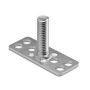 BIGHEAD M1 - Fixations avec goujon fileté tête rectangulaire 15x38 mm - INOX (M6x16) (sachet de 10)