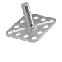 BIGHEAD M1 - Fixations avec goujon fileté tête carrée 32x32 mm - INOX (M8x30) (sachet de 10)
