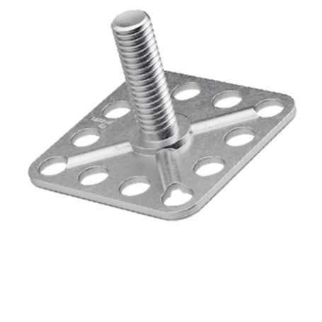 BIGHEAD M1 - Fixations avec goujon fileté tête carrée 32x32 mm - INOX (M8x25) (sachet de 10)