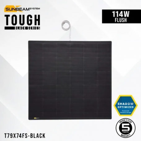 PANNEAU TOUGH  Black 114W Flush (Hole Less)