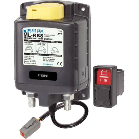 Coupe-batterie à distance avec commande manuelle - 24V DC 500 ADTM Heavy Duty (en vrac)