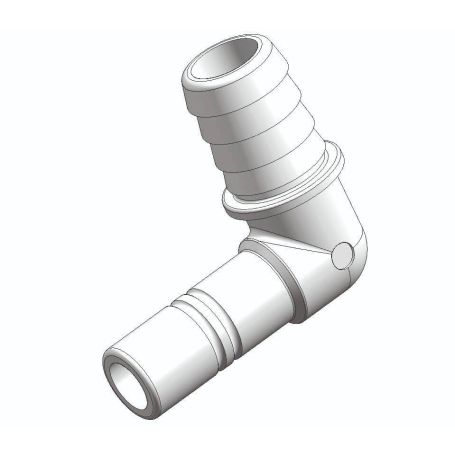 Connexion pour tuyaux flexibles 3/4" - raccord coudé