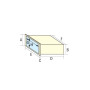 Trappe de rangement 235 x 104 x 165 mm - avec couvercle  - Noir