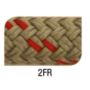 Cordage Callisto 8 mm - Noir filets blancs
