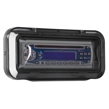 Trappe pour radio universelle encastrée 110 x 235 mm - transparent fumé