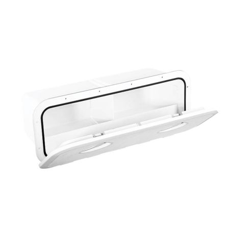 Trappe de rangement Top Line avec boîte 243 x 607 mm - grise