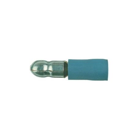 Fiche ronde mâle Ø 1.5 - 2.5 mm² - Ø 4 mm - bleue