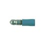 Fiche ronde mâle Ø 1.5 - 2.5 mm² - Ø 4 mm - bleue