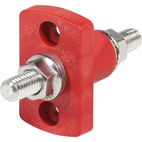 TermSm FeedThrough 3/8-16 Stud Rouge