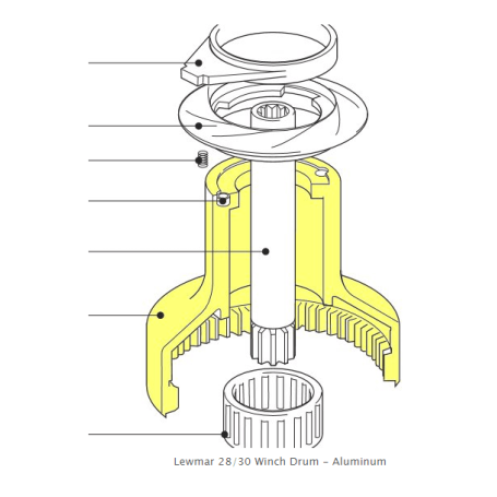 Coupelle de maintien des ressorts - Winch Ocean 50/54 ST