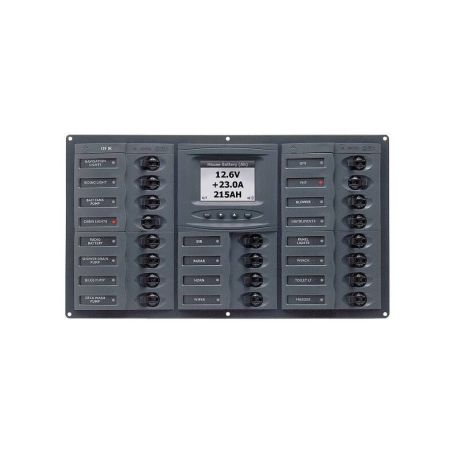 Tableau électrique 20 disjoncteurs CC avec contrôleur de batterie digital