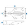 Support de mât pour Raymarine RD418D / RD418HD