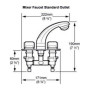 Robinet mitigeur sortie standard - Gamme Elegance