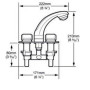 Douche intérieure Elegance - robinet/douche avec mitigeur