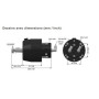 Pompe à piston pour moteur jusqu'à 250 CV - 23 cc/1.4 ci