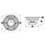 Haut-parleur coaxial marin 8.8" LUXE Premium M6-880x-L - Noir satiné