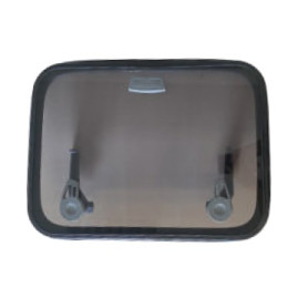 Kit acrylique gris fumé + joint pour panneaux Medium Profile T50 - avec encoche pour étai