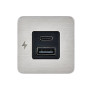 Chargeur pour intérieur USB-A / USB-C - Acier inoxydable - Scanstrut
