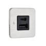 Chargeur pour intérieur USB-A / USB-C - Acier inoxydable - Scanstrut
