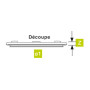 Panneau Low Profile rond_dimensions