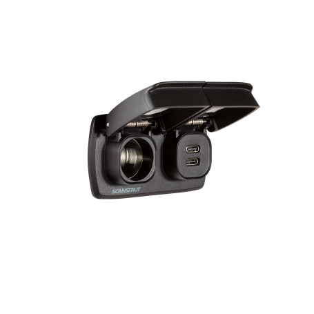 Prise allume-cigare et USB-A / USB-C Multi Flip Pro