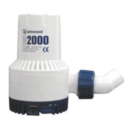 Pompe de cale immergée Heavy Duty HD2000 - 12 V