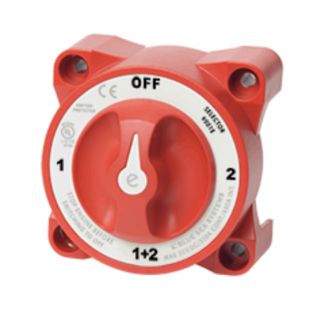 Coupleur de batterie e-Series 4 positions OFF 350A - Rouge (en vrac)