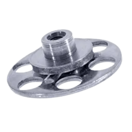 Fixations avec douille taraudée tête ronde Ø 23 mm ouvert - Acier zingué (M8x10) x10
