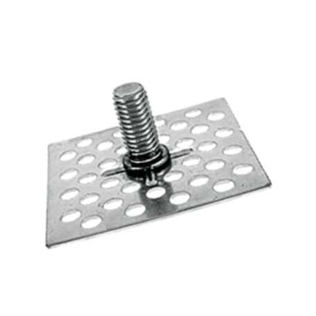 BIGHEAD M1 - Fixations avec goujon fileté tête carrée 58x58 mm - INOX (M10x100) (sachet de 10)