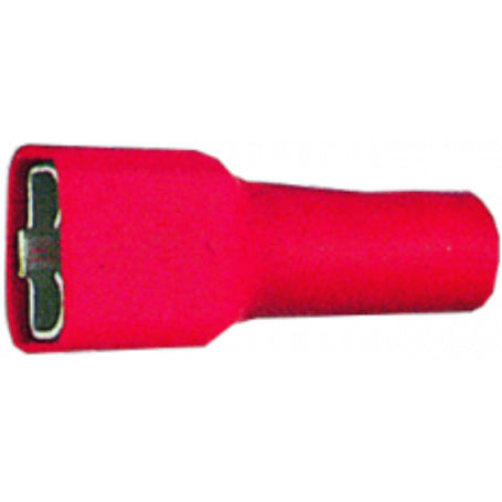 Fiche plate femelle isolée Ø 0.5 - 1.5 mm² - 6.3 mm