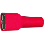 Fiche plate femelle isolée Ø 0.5 - 1.5 mm² - 6.3 mm