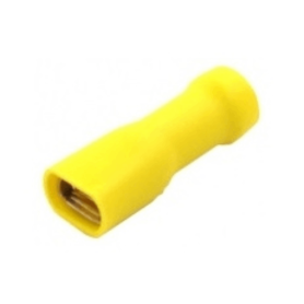 Fiche plate femelle isolée Ø 4 - 6 mm² - 6.3 mm